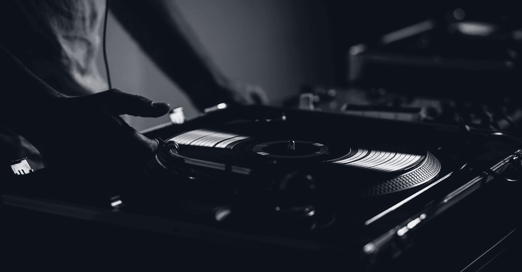 DJ NES — headphones and mixer