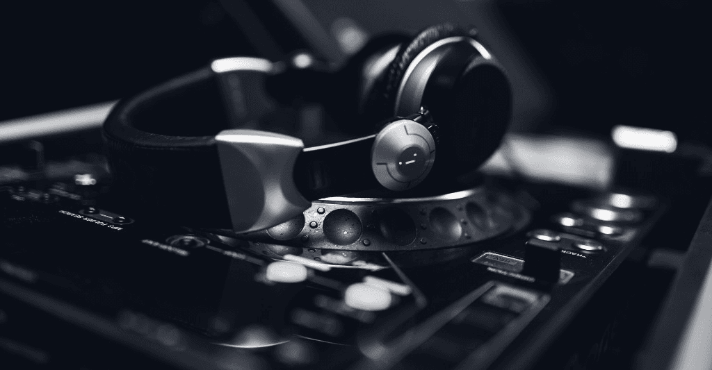 DJ NES — mixing in the booth